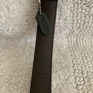 Vintage Coach Black Leather Belt